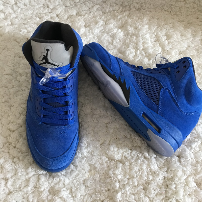 Authentic Air Jordan 5 “Blue Suede”